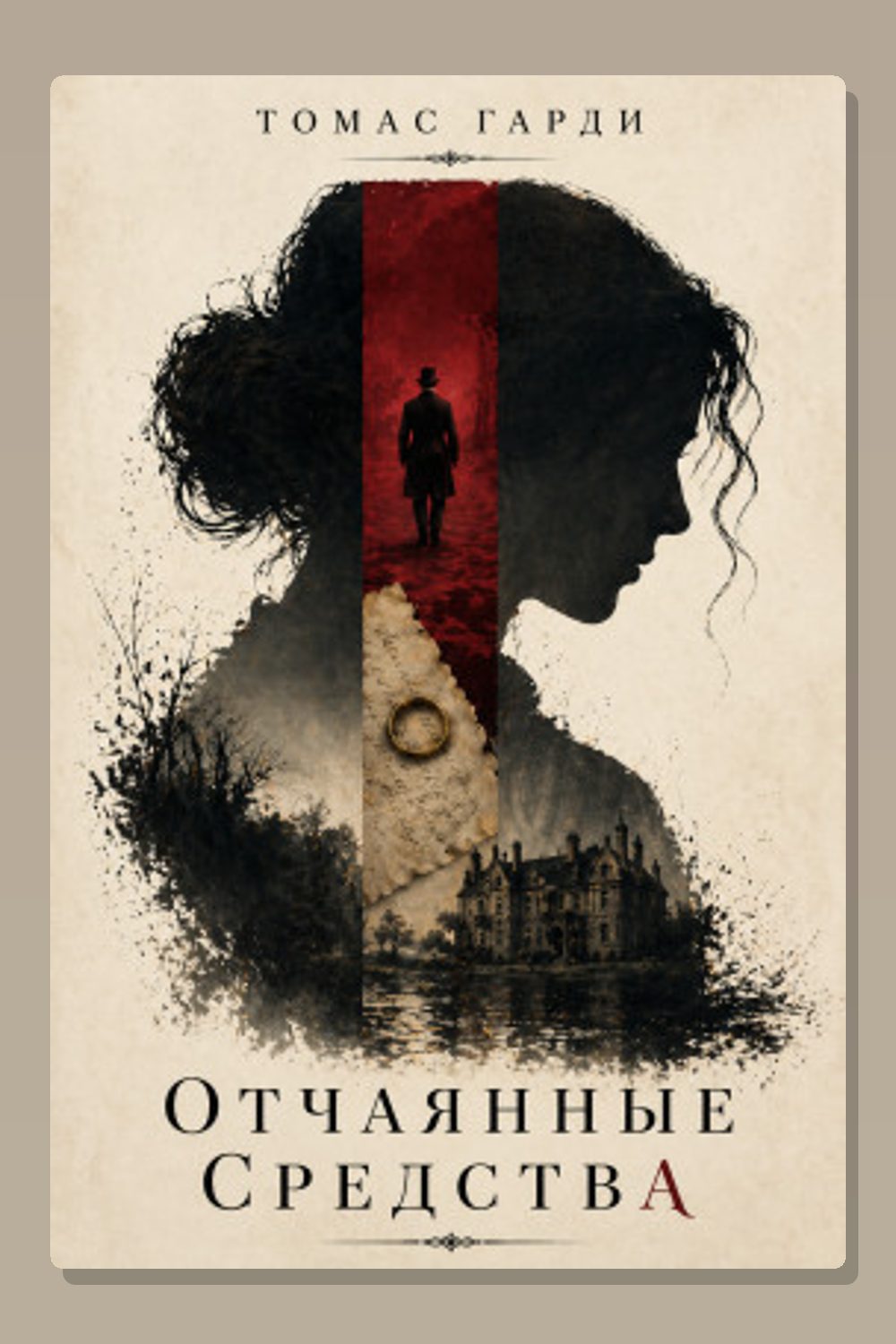 Обложка: Отчаянные средства — Томас Харди