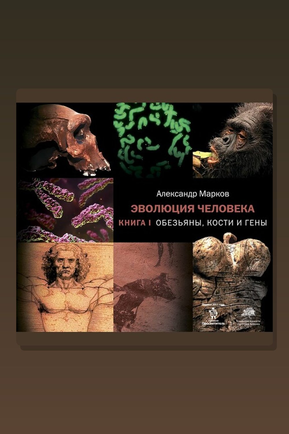 Обложка: Обезьяны, кости и гены — Александр Владимирович Марков