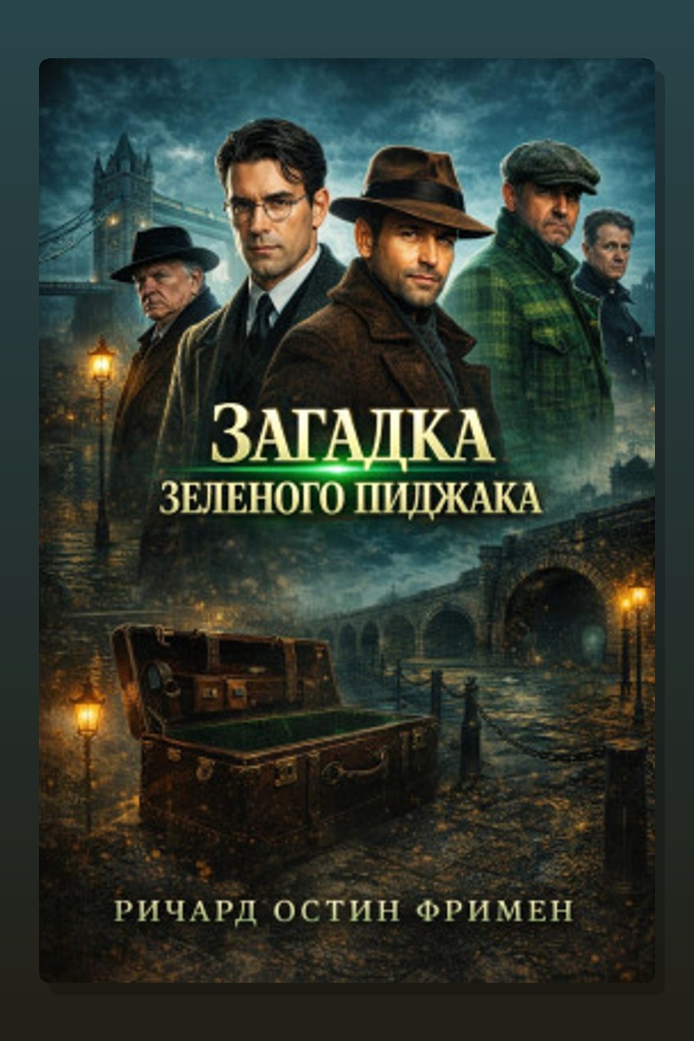 Обложка: Загадка зеленого пиджака — Ричард Остин Фримен