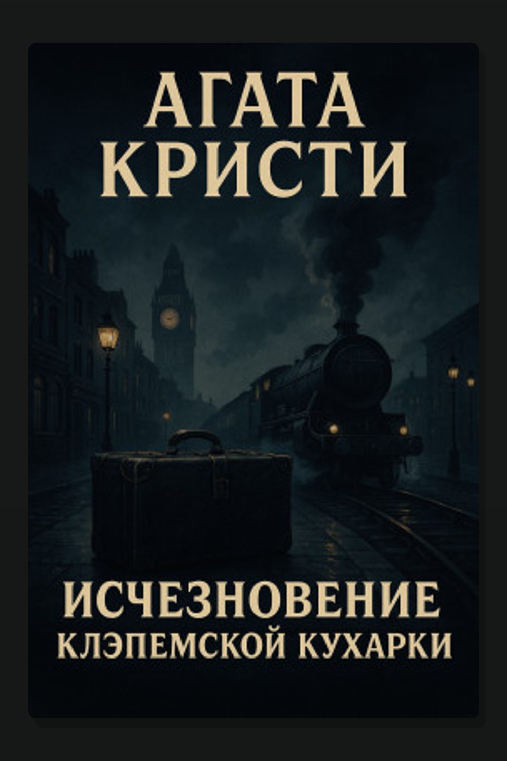 Обложка: Исчезновение клэпемской кухарки — Агата Кристи