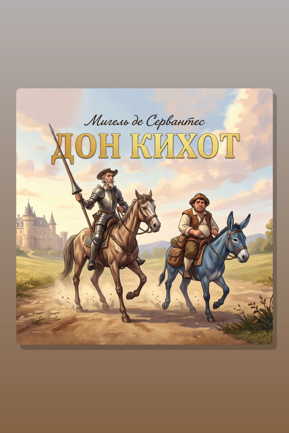 Обложка: Дон Кихот — Мигель де Сервантес
