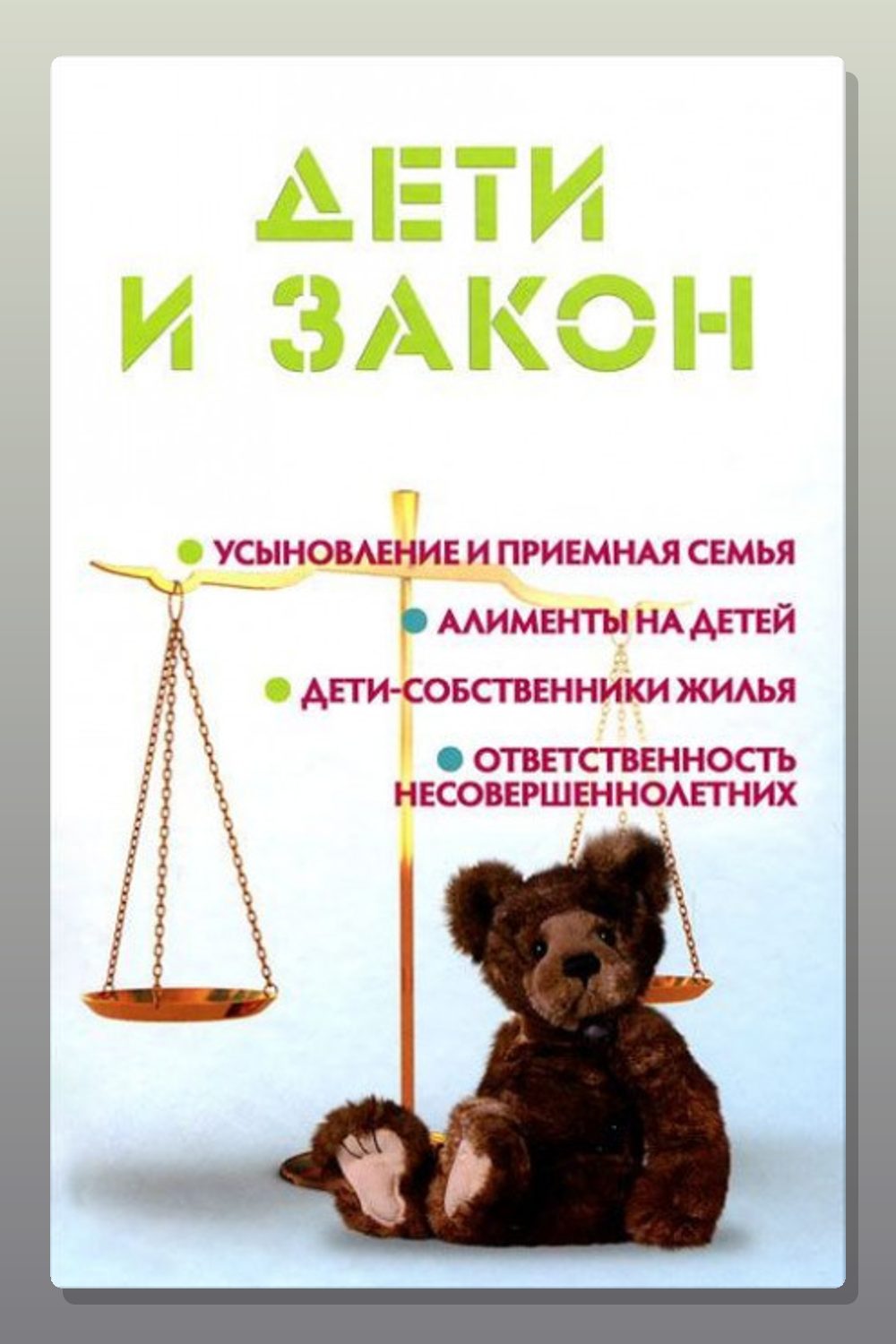Обложка: Дети и закон — Мария Ильичёва